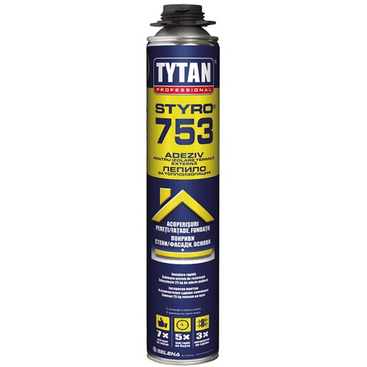 Spuma adeziva TYTAN, albastru, 750ml Spuma adeziva TYTAN, albastru, 750ml
