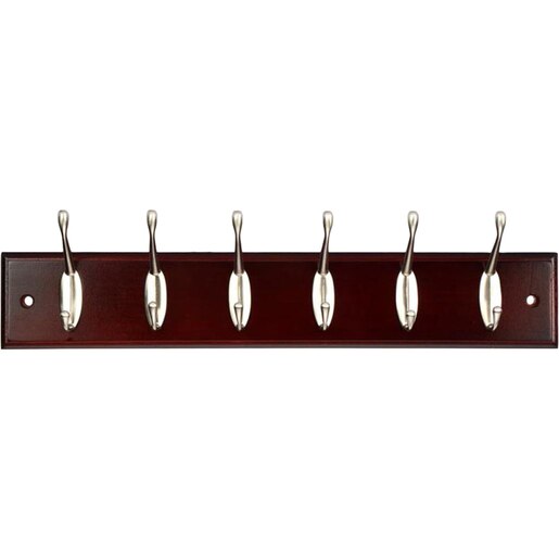 Cuier perete, 6 agatatori, lemn, Wenge Cuier perete, 6 agatatori, lemn, Wenge