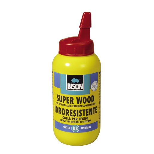Adeziv pentru lemn BISON Super Wood, alb, 250 g Adeziv pentru lemn BISON Super Wood, alb, 250 g