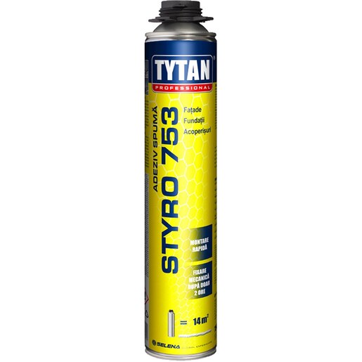Spuma poliuretanica TYTAN Styro 753, 750ml Spuma poliuretanica TYTAN Styro 753, 750ml