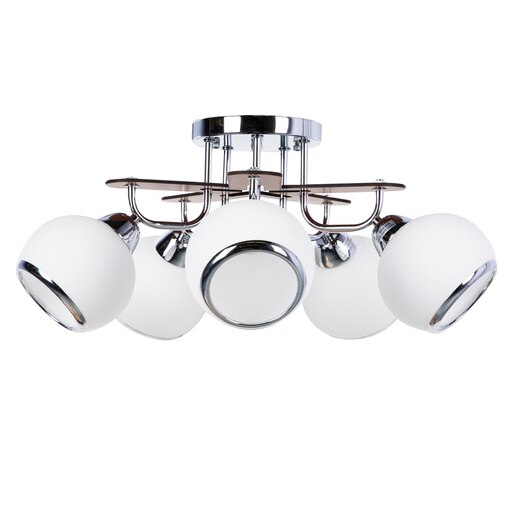 Candelabru KLAUSEN Orbs 5, 15W, E27, Crom Candelabru KLAUSEN Orbs 5, 15W, E27, Crom