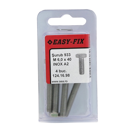 Surub metric SEA, 6 x 40mm, 4buc Surub metric SEA, 6 x 40mm, 4buc