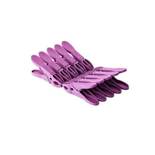 Carlige rufe, plastic, mov, 10 bucati Carlige rufe, plastic, mov, 10 bucati
