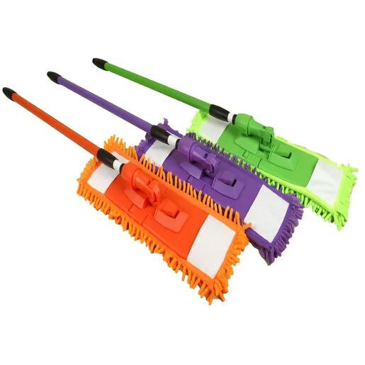 Mop plat, microfibra, maner extensibil, diverse culori Mop plat, microfibra, maner extensibil, diverse culori