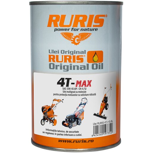 Ulei de motor RURIS 4T-MAX, 4T, 600ml Ulei de motor RURIS 4T-MAX, 4T, 600ml