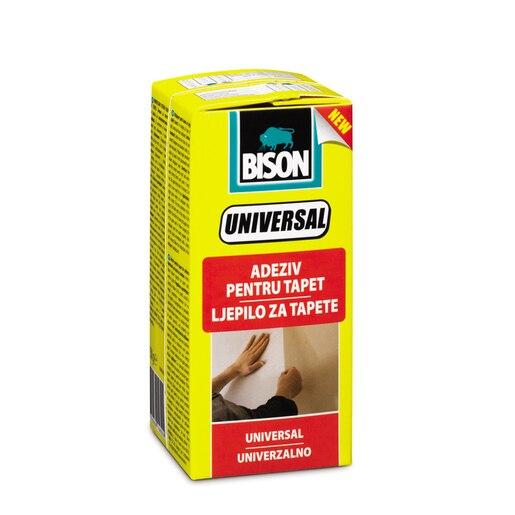 Adeziv pentru tapet BISON Universal, transparent, 150 g Adeziv pentru tapet BISON Universal, transparent, 150 g
