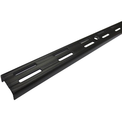 Vergea verticala cu fante duble FORM, 200 cm, negru mat Vergea verticala cu fante duble FORM, 200 cm, negru mat