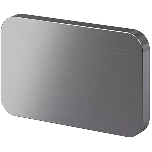 Maner GOODHOME Atomia, otel, 3.7 cm, 2 bucati, gri Maner GOODHOME Atomia, otel, 3.7 cm, 2 bucati, gri