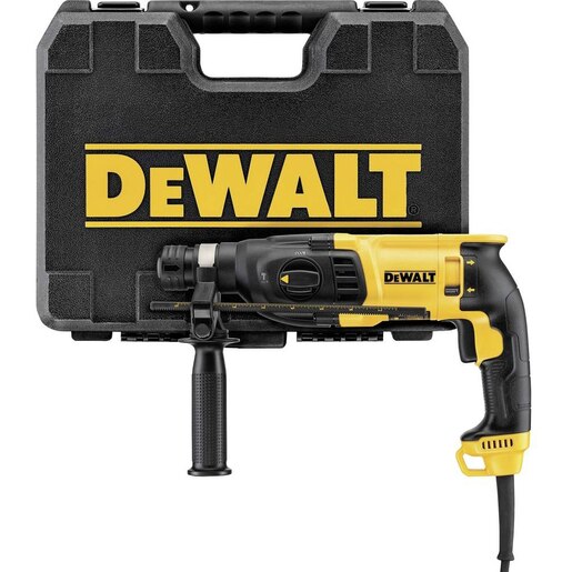 Ciocan rotopercutor SDS-Plus DEWALT D25133K, 800 W, 26 mm, fara acumulator, negru/galben Ciocan rotopercutor SDS-Plus DEWALT D25133K, 800 W, 26 mm, fara acumulator, negru/galben