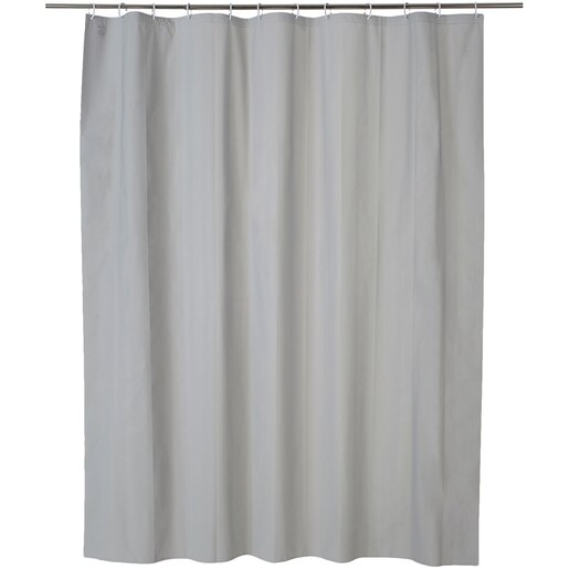 Perdea dus Drina GoodHome, poliester, 180x200 cm, gri Perdea dus Drina GoodHome, poliester, 180x200 cm, gri