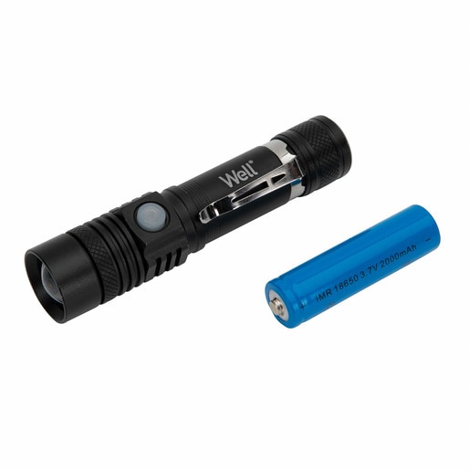 Well Lanterna T6 Led 350Lm Neagra Well Lanterna T6 Led 350Lm Neagra