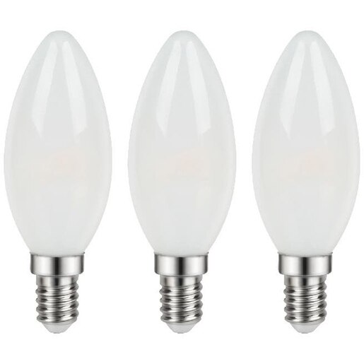Set 3 becuri LED C35, E14, 3.4W, 470lm, 4000K Set 3 becuri LED C35, E14, 3.4W, 470lm, 4000K
