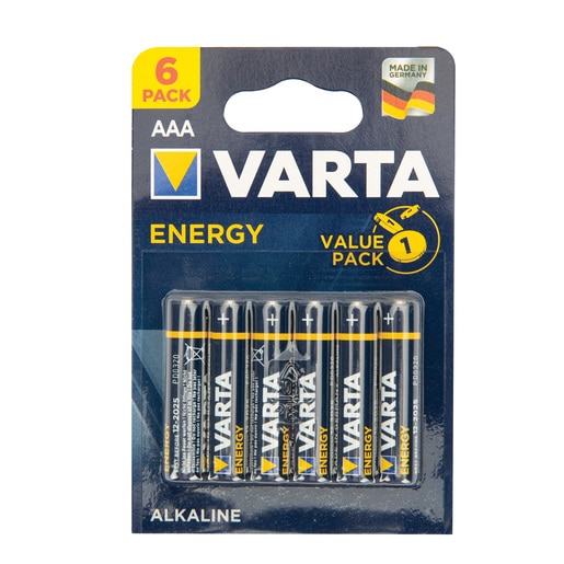 Set 6 baterii alcaline AAA Varta Set 6 baterii alcaline AAA Varta