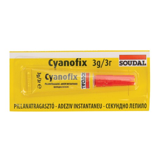 Adeziv universal SOUDAL Cyano Fix, transparent, 3g Adeziv universal SOUDAL Cyano Fix, transparent, 3g
