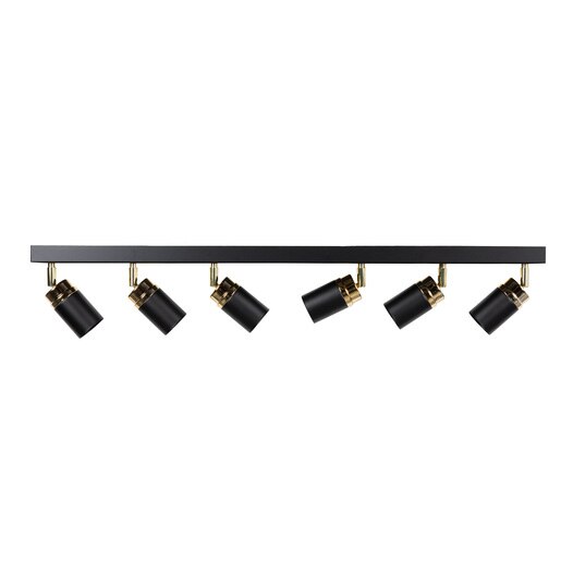 Sild Reno 6X8W Gu10 Negru Auriu Sild Reno 6X8W Gu10 Negru Auriu