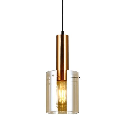 Lustra tip pendul, Negru/Alama, 40 W, 1 x E27 Italux Sardo Lustra tip pendul, Negru/Alama, 40 W, 1 x E27 Italux Sardo