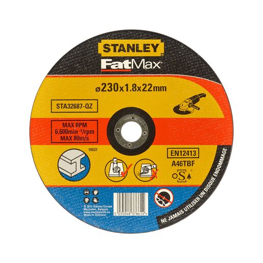 Disc taiere metal STANLEY Fatmax STA32687-QZ, 230 x 22.2 x 1.8 mm Disc taiere metal STANLEY Fatmax STA32687-QZ, 230 x 22.2 x 1.8 mm