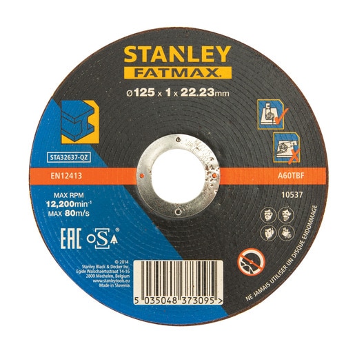 Disc taiere metal STANLEY Fatmax STA32637-QZ, 125 x 22.2 x 1 mm Disc taiere metal STANLEY Fatmax STA32637-QZ, 125 x 22.2 x 1 mm