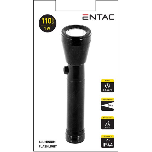 Lanterne LED ENTAC Alu, 110lm, IP44, negru Lanterne LED ENTAC Alu, 110lm, IP44, negru