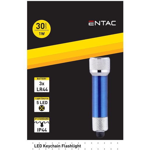 Lanterna Breloc LED ENTAC, 30 lm, 1W, IP44, albastru Lanterna Breloc LED ENTAC, 30 lm, 1W, IP44, albastru