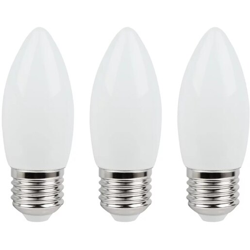 Set 3 becuri LED C35 DIALL, E27, 3.4W, 470lm, 4000K, lumina neutra Set 3 becuri LED C35 DIALL, E27, 3.4W, 470lm, 4000K, lumina neutra