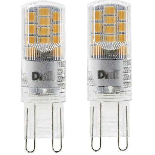 Set 2 becuri LED DIALL, G9, 2.6W, 300lm, 2700K Set 2 becuri LED DIALL, G9, 2.6W, 300lm, 2700K