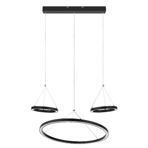 Lustra LED GoodHome Taphao, 60W, 3300lm, 3000K, negru Lustra LED GoodHome Taphao, 60W, 3300lm, 3000K, negru