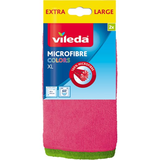 Laveta microfibra VILEDA Colors XL, 2 bucati Laveta microfibra VILEDA Colors XL, 2 bucati