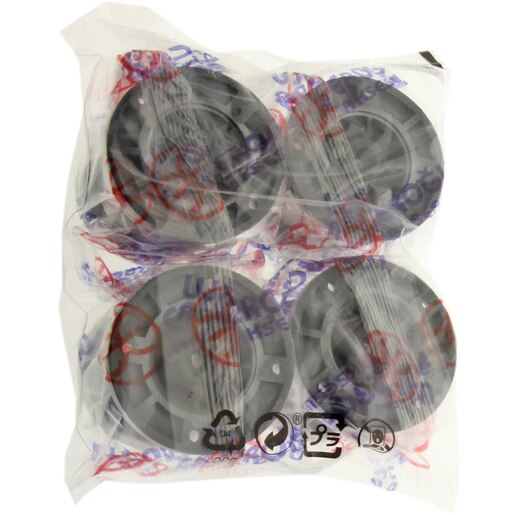 Picior, plastic, 50x50 mm, prindere rotunda cu surub, argintiu, 4 bucati Picior, plastic, 50x50 mm, prindere rotunda cu surub, argintiu, 4 bucati