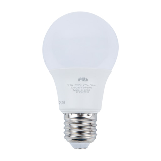 Bec LED, E27, 5.5 W, A60 Pila Bec LED, E27, 5.5 W, A60 Pila