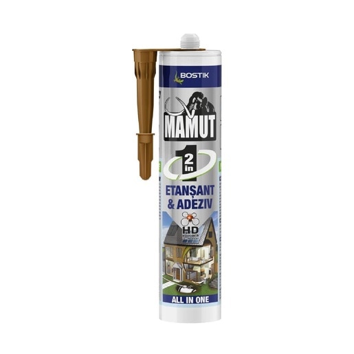 Etansant si Adeziv universal MAMUT Den Braven Bostik, maro, 290ml Etansant si Adeziv universal MAMUT Den Braven Bostik, maro, 290ml