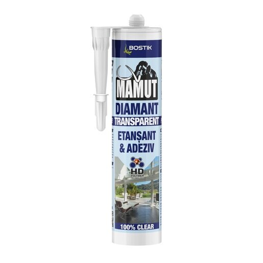 Etansant si Adeziv universal MAMUT Den Braven Bostik, transparent, 290ml Etansant si Adeziv universal MAMUT Den Braven Bostik, transparent, 290ml