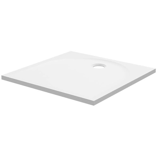 Cadita dus GOODHOME Cavally, patrata, compozit pe baza de rasina, 90 x 90 x 3 cm, alb Cadita dus GOODHOME Cavally, patrata, compozit pe baza de rasina, 90 x 90 x 3 cm, alb