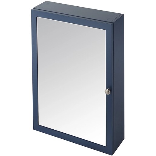 Dulap baie cu oglinda GOODHOME, 50 x 15 x 70 cm, albastru Dulap baie cu oglinda GOODHOME, 50 x 15 x 70 cm, albastru