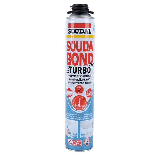 Adeziv poliuretanic SOUDAL SoudaBond Turbo, 750 ml Adeziv poliuretanic SOUDAL SoudaBond Turbo, 750 ml