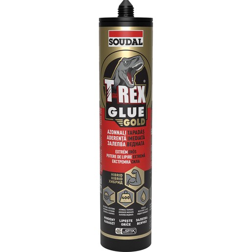 Adeziv universal SOUDAL T-Rex Gold High Tack, 290 ml Adeziv universal SOUDAL T-Rex Gold High Tack, 290 ml