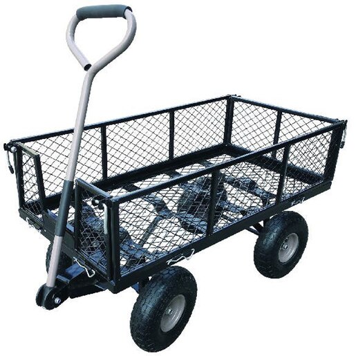 Carucior de gradina, sarcina 150 kg, negru Carucior de gradina, sarcina 150 kg, negru