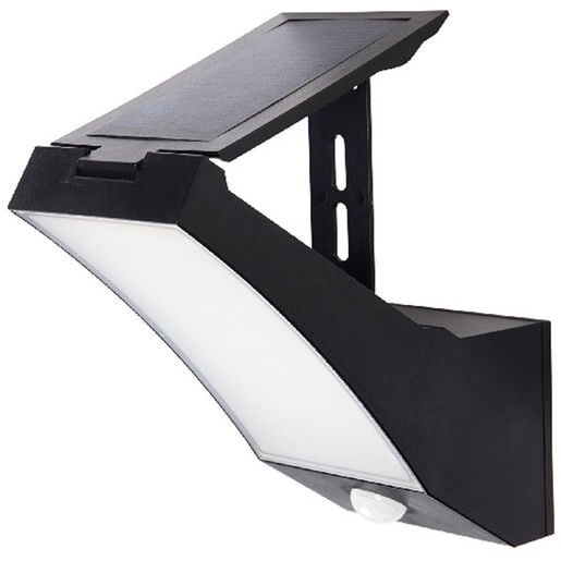 Aplica de exterior solara LED SNZ Marigny, 100lm, IP44, negru Aplica de exterior solara LED SNZ Marigny, 100lm, IP44, negru