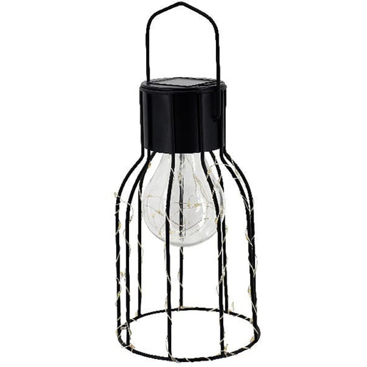 Lampa solara LED, 0.03 W, 10 lumeni, IP44, 3000K, metal, negru Lampa solara LED, 0.03 W, 10 lumeni, IP44, 3000K, metal, negru