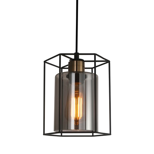 Lampa suspendata, neagra, 40W, 1 bec Kalula Lampa suspendata, neagra, 40W, 1 bec Kalula