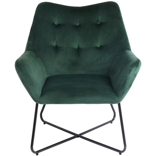 Fotoliu Turio, 86.5 x 80 x 75 cm, catifea, verde Fotoliu Turio, 86.5 x 80 x 75 cm, catifea, verde