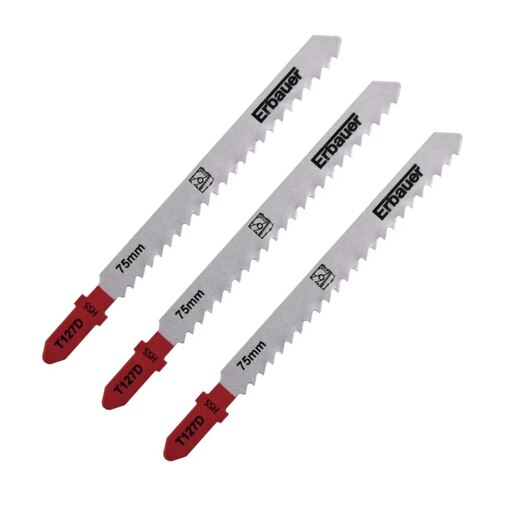 Lame fierastrau Erbauer T127D, pentru aluminiu, 3-15 mm, 3 buc Lame fierastrau Erbauer T127D, pentru aluminiu, 3-15 mm, 3 buc
