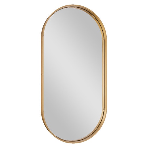 Oglinda baie GoodHome Tisa, ovala, 40 x 80 cm, auriu Oglinda baie GoodHome Tisa, ovala, 40 x 80 cm, auriu