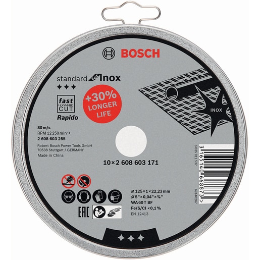 Disc de taiere BOSCH Rapido, 125 x 22.2mm Disc de taiere BOSCH Rapido, 125 x 22.2mm