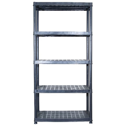 Raft atelier GOODHOME, polipropilena, 92 x 45.7 x 185 cm, negru Raft atelier GOODHOME, polipropilena, 92 x 45.7 x 185 cm, negru