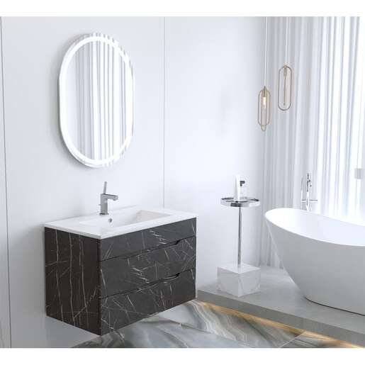 Oglinda baie SANITOP, 60 x 3 x 80 cm, iluminare LED, transparent Oglinda baie SANITOP, 60 x 3 x 80 cm, iluminare LED, transparent