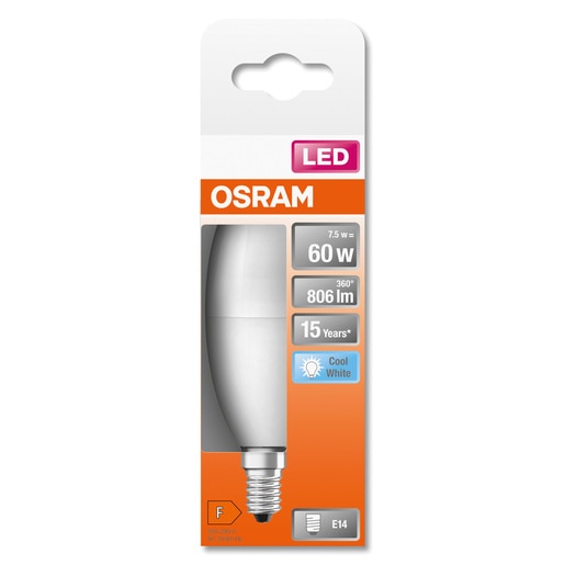 Bec LED OSRAM, 7.5W, E14, 806lm, 4000K Bec LED OSRAM, 7.5W, E14, 806lm, 4000K