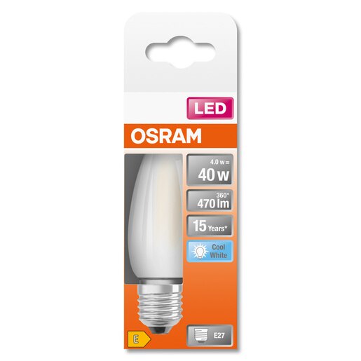 Bec LED OSRAM, 4 W, E27, 470lm, 4000K Bec LED OSRAM, 4 W, E27, 470lm, 4000K
