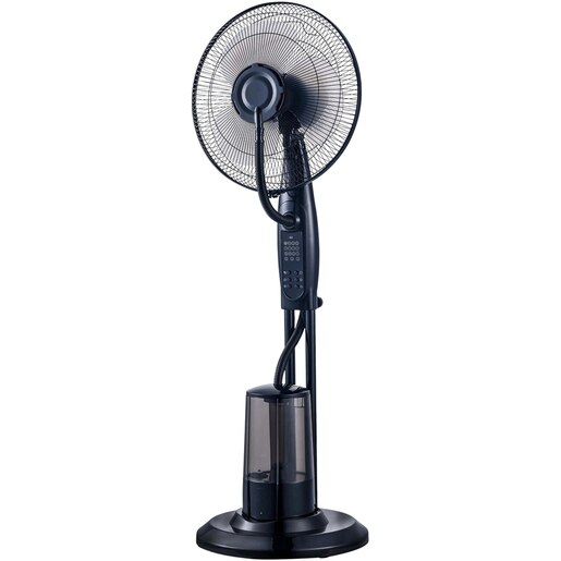 Ventilator cu pulverizare, 3 trepte de viteza, 75W, negru Ventilator cu pulverizare, 3 trepte de viteza, 75W, negru