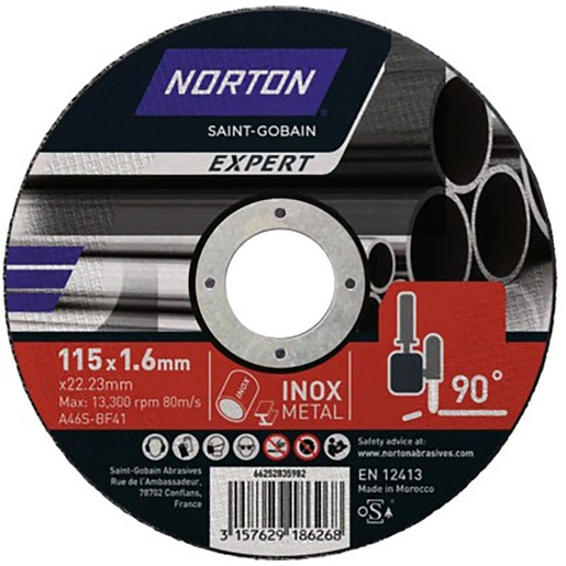 Disc debitare polizor NORTON Expert, 115 x 1.6 x 22-23 mm, oxid de aluminiu, maro Disc debitare polizor NORTON Expert, 115 x 1.6 x 22-23 mm, oxid de aluminiu, maro